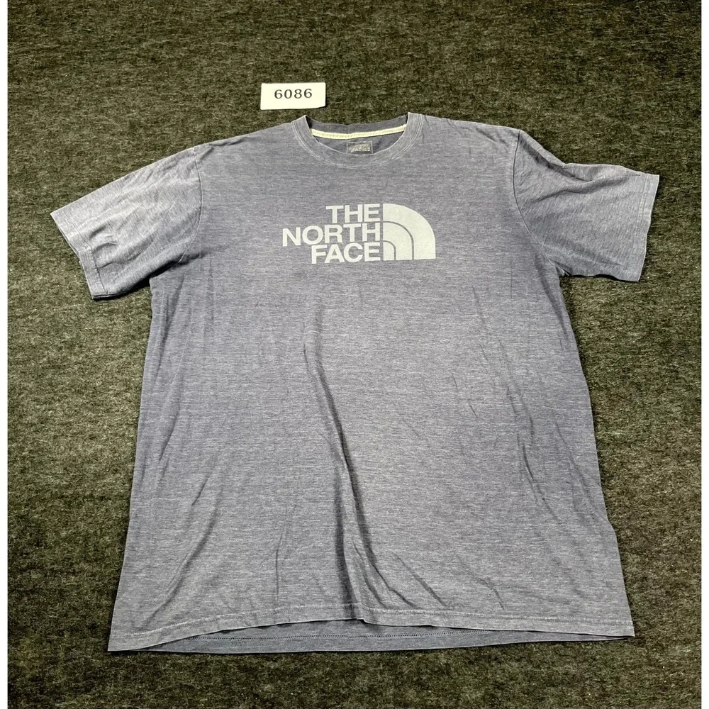 The North Face T Shirt Mens Large Heather Gray Crew Neck Short Sleeve Casual‎